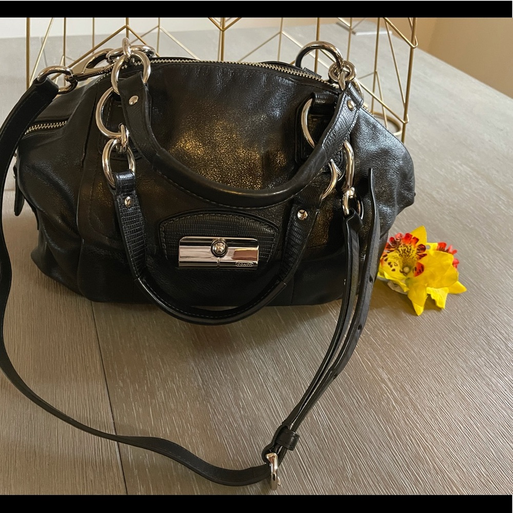 Coach leather bowling bag- gently loved